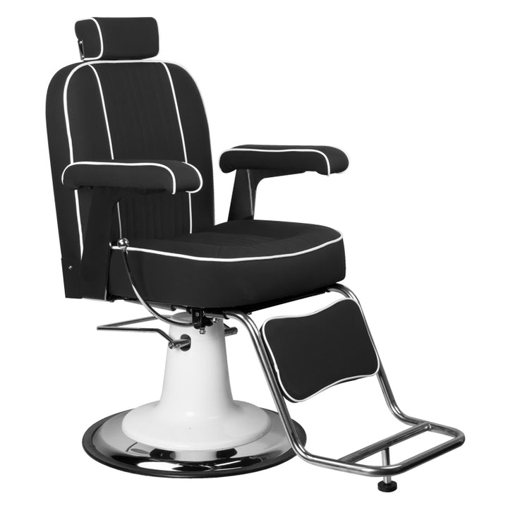 Fauteuil de barbier Gabbiano Amadeo Noir 1