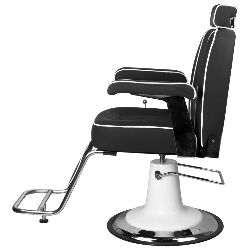 Fauteuil de barbier Gabbiano Amadeo Noir 4