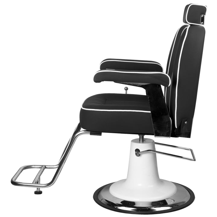 Fauteuil de barbier Gabbiano Amadeo Noir 4