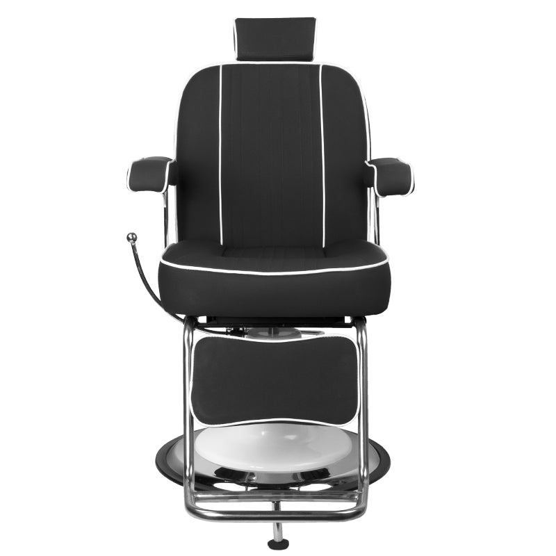 Fauteuil de barbier Gabbiano Amadeo Noir 5