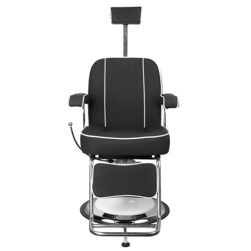 Fauteuil de barbier Gabbiano Amadeo Noir 6