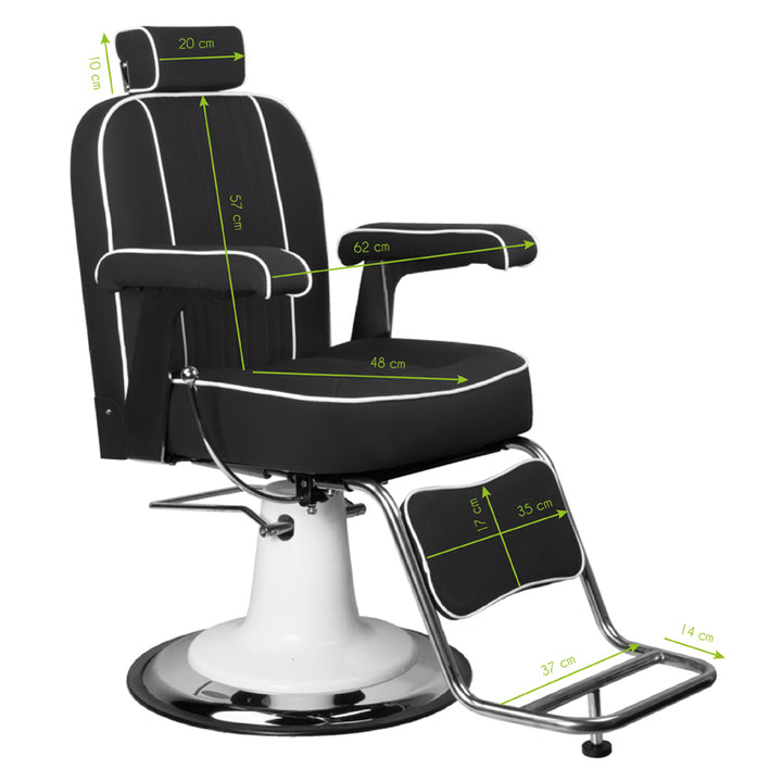 Fauteuil Barbier Gabbiano Amadeo Noir - image 7