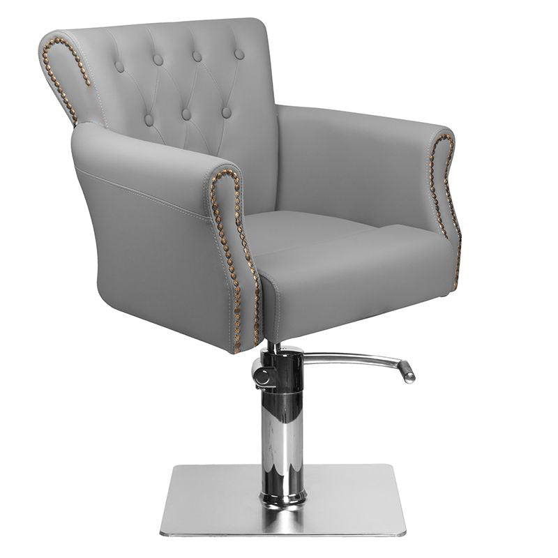 Fauteuil de Coiffeur Hair System Ber 8541 Gris