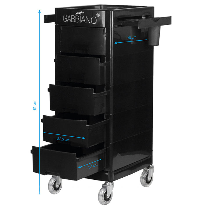 Chariot Coiffure Gabbiano FT65-A Noir - image 5