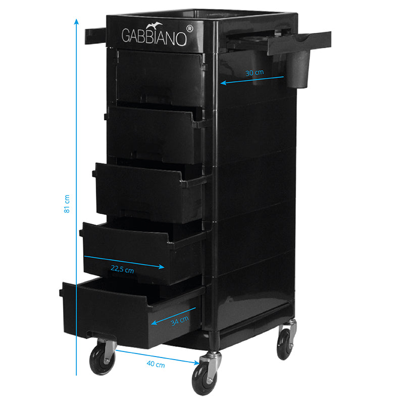 Chariot Coiffure Gabbiano FT65-A Noir - image 5
