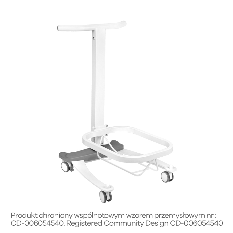 Bain de Pieds Pédicure Comfort à Roulettes avec Fonction Lift Blanc - image 3