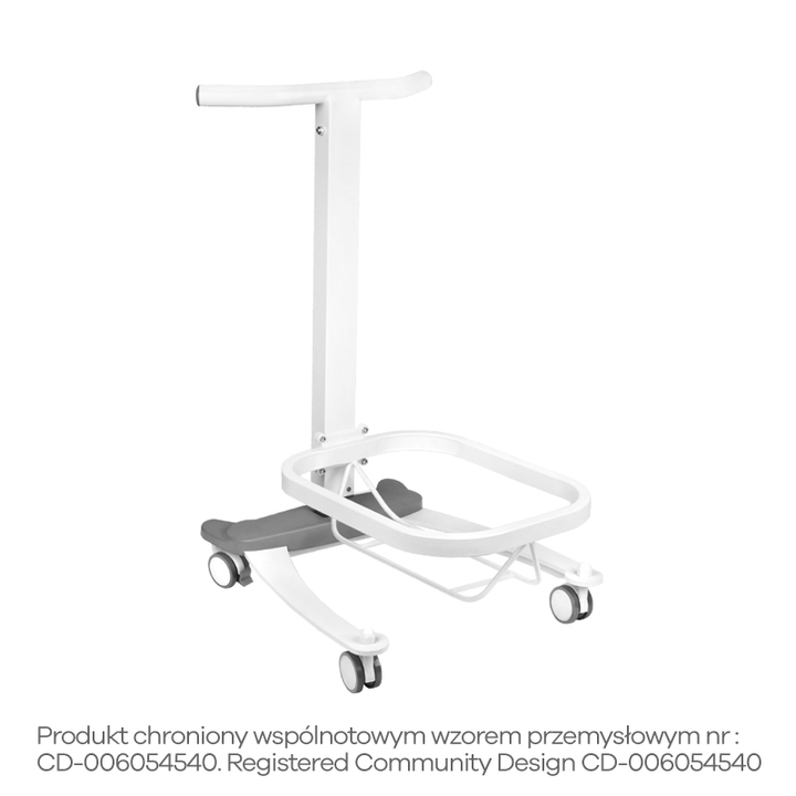 Bain de Pieds Pédicure Comfort à Roulettes avec Fonction Lift Blanc - image 3
