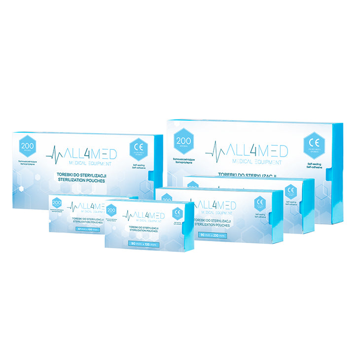 Pochettes de Stérilisation pour Autoclave All4Med 90 × 135 mm – 200 Pièces 4