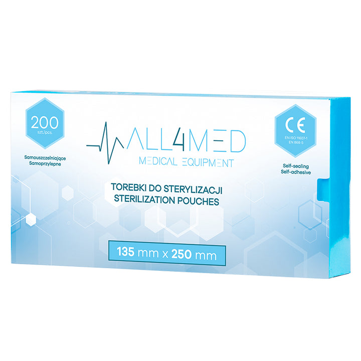 Pochettes de Stérilisation pour Autoclave All4Med 135 × 250 mm – 200 Pièces - image 2