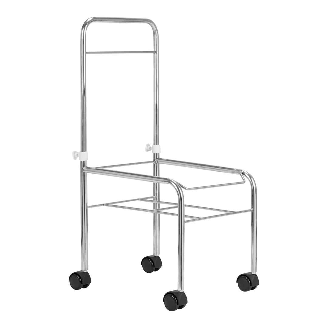 Bain de Pieds Pédicure à Roulettes avec Poignée Chrome - image 2