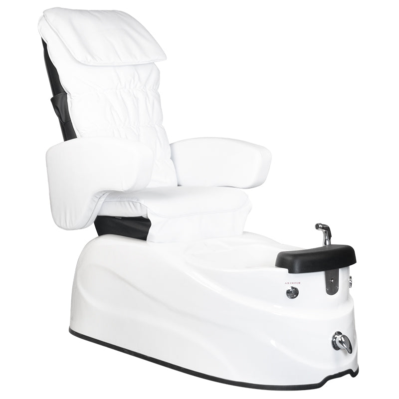 Fauteuil Pédicure Spa Électrique Massant AS-122 Blanc 1