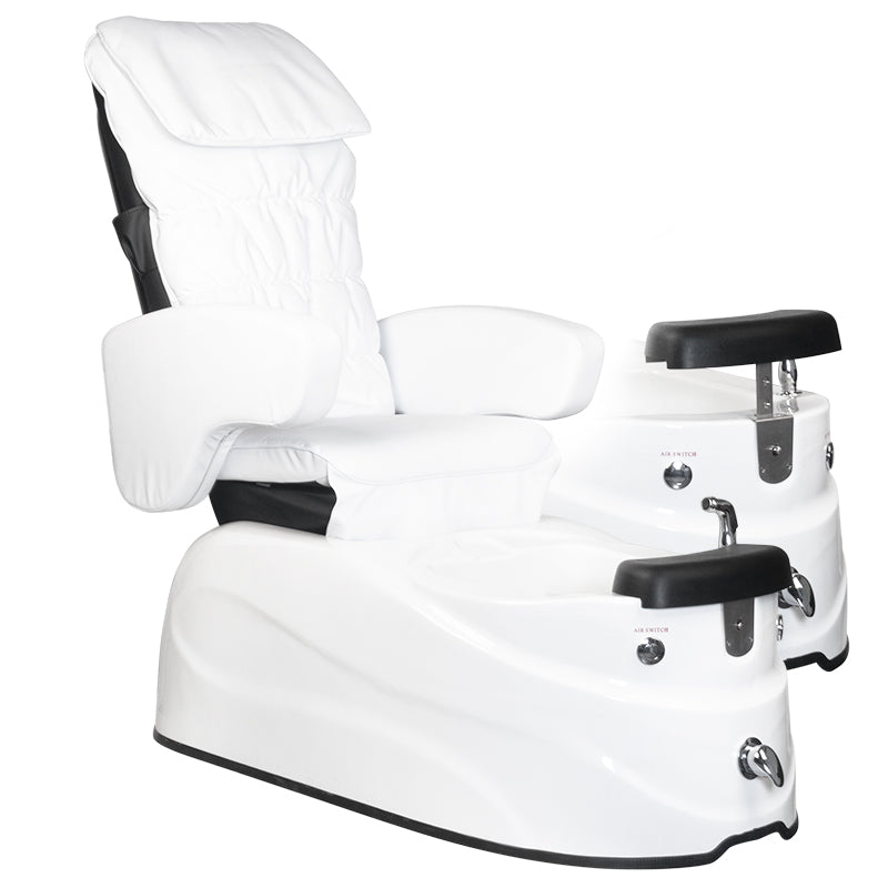 Fauteuil Pédicure Spa Électrique Massant AS-122 Blanc 3