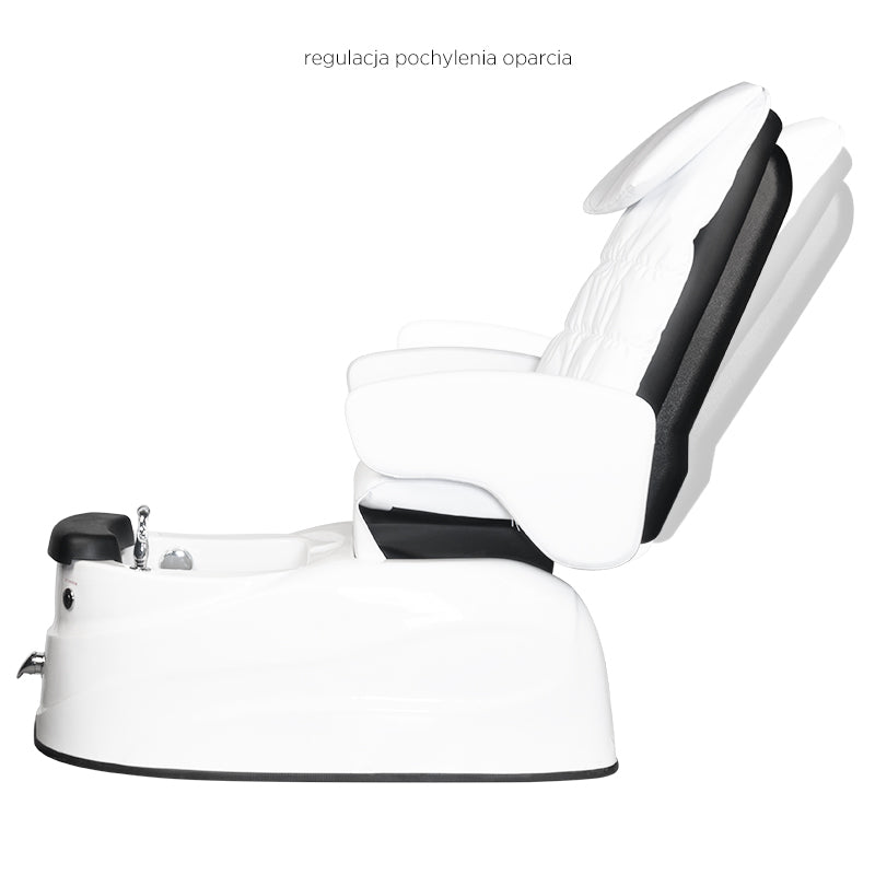 Fauteuil Pédicure Spa Électrique Massant AS-122 Blanc 6