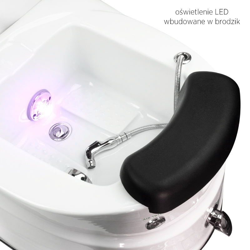 Fauteuil Pédicure Spa Électrique Massant AS-122 Blanc 8