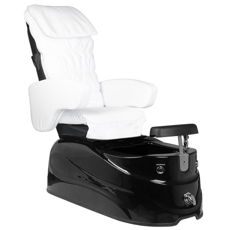 Fauteuil Pédicure Spa Électrique Massant AS-122 Noir Blanc 3