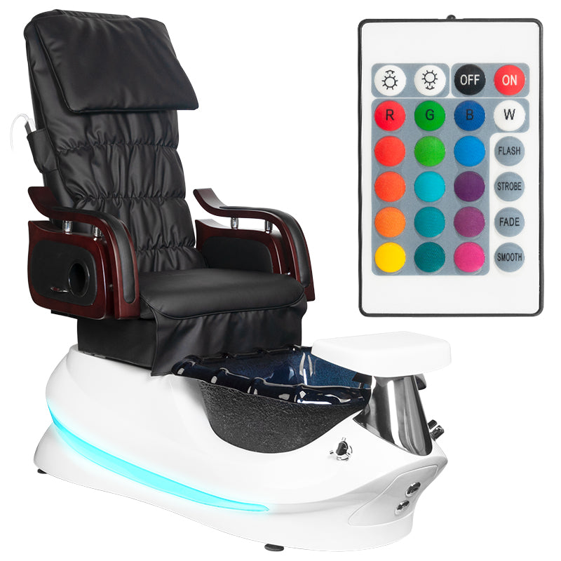 Fauteuil Pédicure Spa Électrique Massant AS-261 Blanc 3