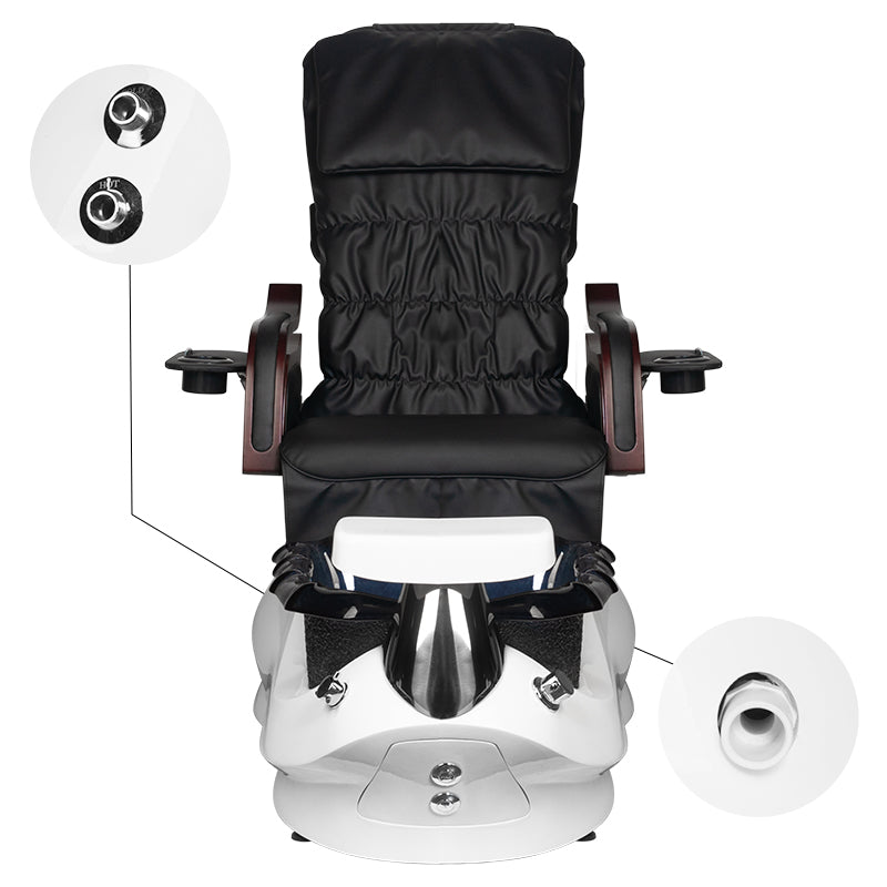 Fauteuil Pédicure Spa Électrique Massant AS-261 Blanc 15