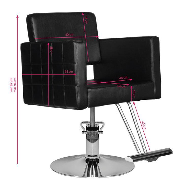 Fauteuil de Coiffeur Hair System HS33 Noir - image 5