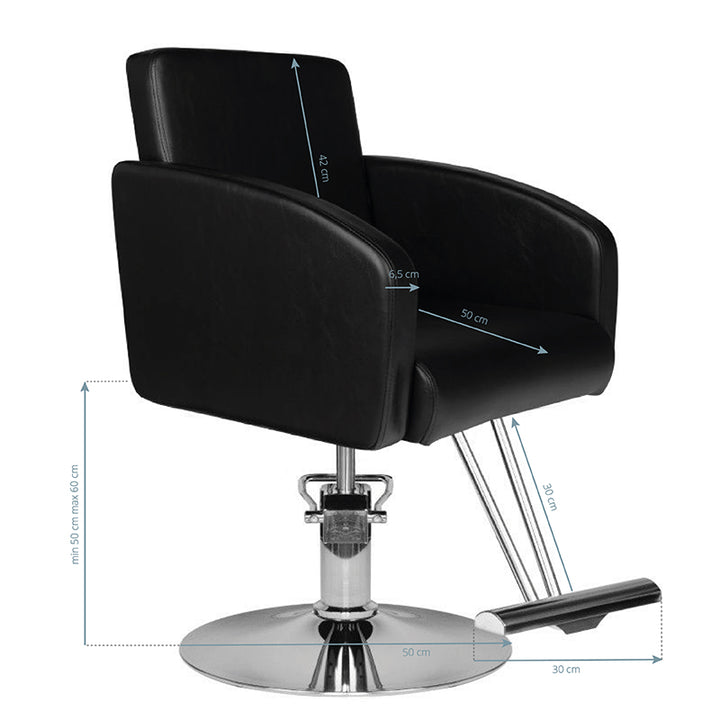 Fauteuil de Coiffeur Hair System HS40 Noir 6