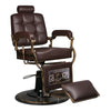 Fauteuil de barbier Gabbiano Boss Marron