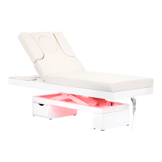 Table de massage Électrique Azzurro 815B Chauffé Blanc