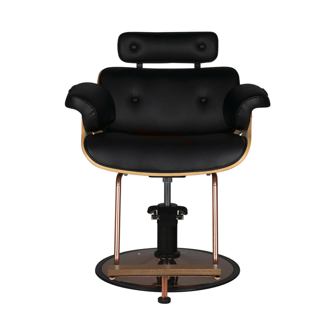 Fauteuil de Coiffeur Gabbiano Florence Noyer Cuivre