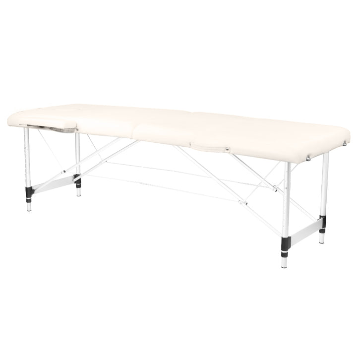 Table de massage Pliante Komfort Activ Fizjo 2 Zones Aluminium Crème 1