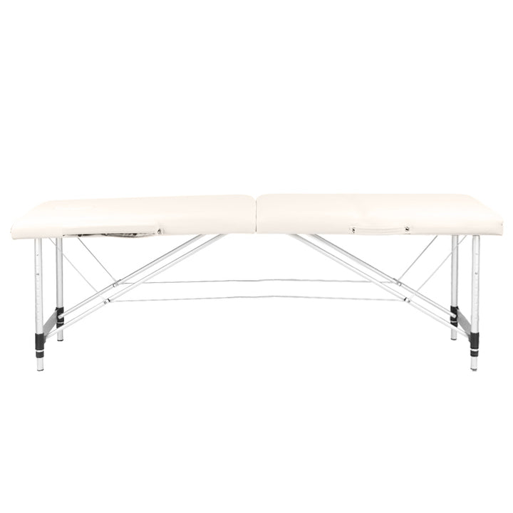 Table de massage Pliante Komfort Activ Fizjo 2 Zones Aluminium Crème 2