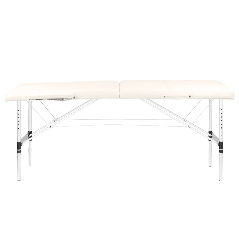 Table de massage Pliante Komfort Activ Fizjo 2 Zones Aluminium Crème 4