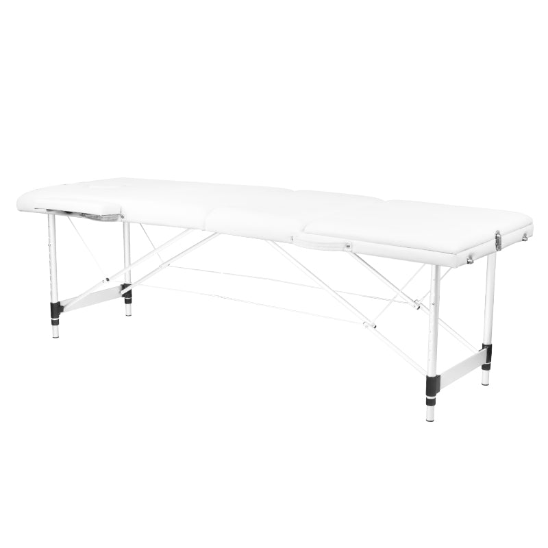 Table de massage Pliante Komfort Activ Fizjo 3 Zones Aluminium Blanc 1