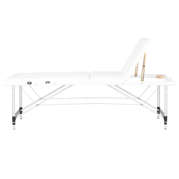 Table de massage Pliante Komfort Activ Fizjo 3 Zones Aluminium Blanc 3