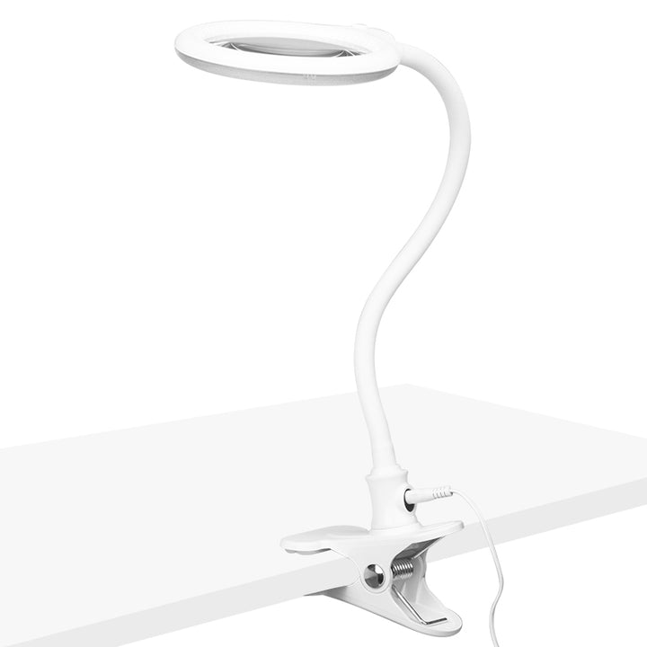 Lampe loupe Elegante 2014-2R 30 SMD LED 3D Luminosité réglable de Table Blanc 4