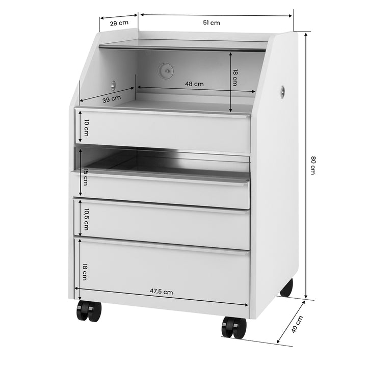 Chariot de Service Cosmétique 984 Gris - image 12