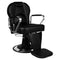 Fauteuil Barbier Gabbiano Tiziano Noir