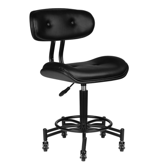Tabouret à Roulettes Réglable Gabbiano Florence Noir