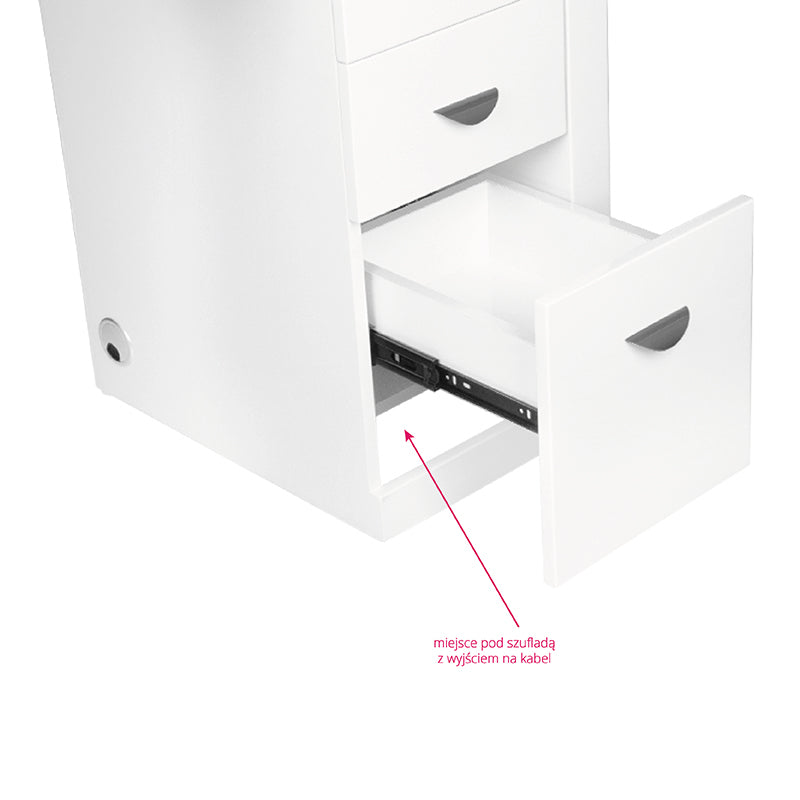 Table Manucure 310 Blanc Gauche - image 10