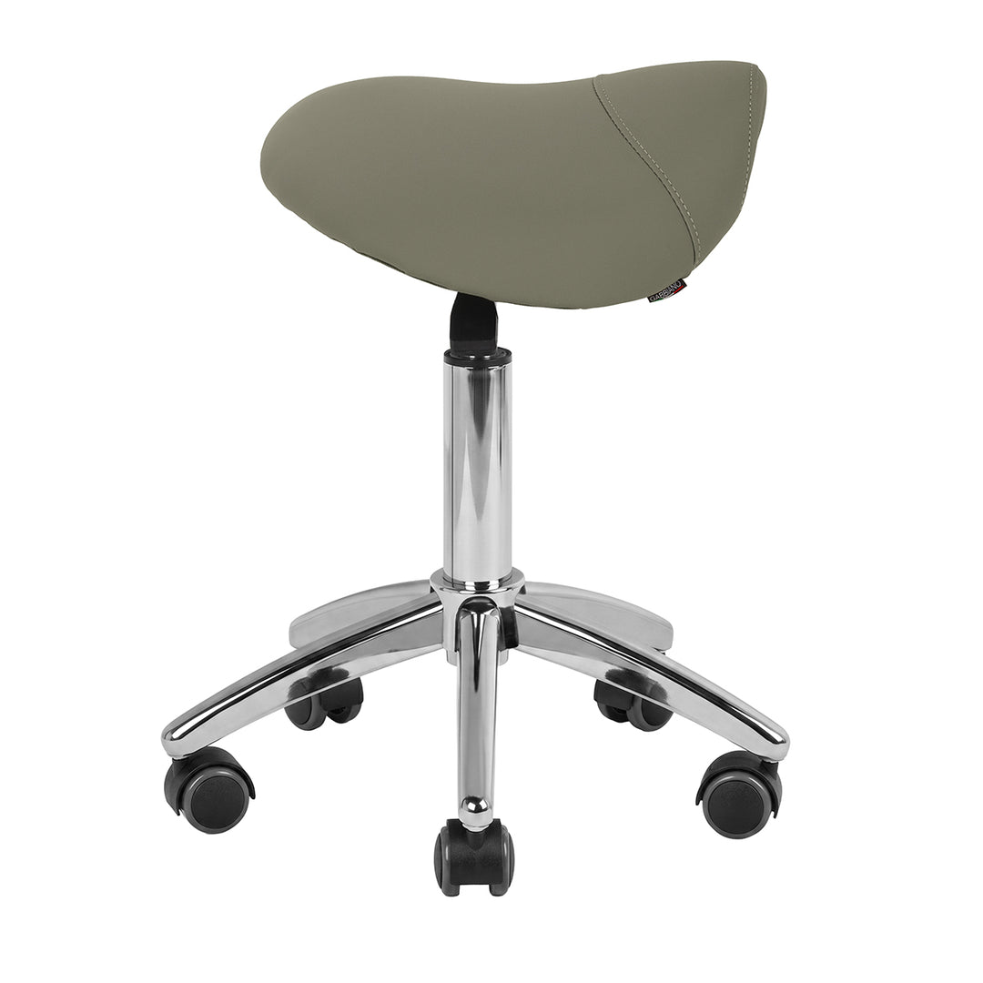 Tabouret de Selle à Roulettes Réglable AM-302 Gris - image 3