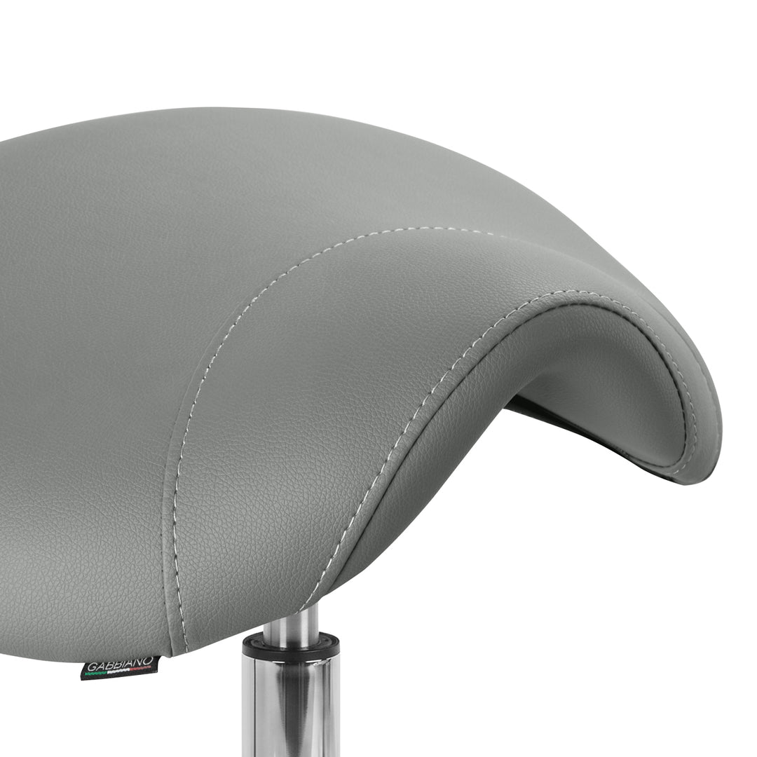 Tabouret de Selle à Roulettes Réglable AM-302 Gris - image 5