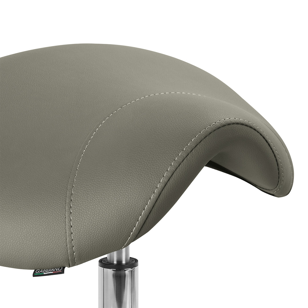 Tabouret de Selle à Roulettes Réglable AM-302 Gris - image 5