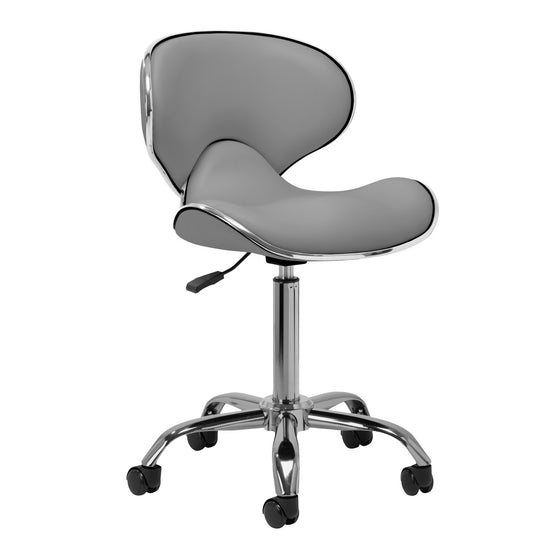 Tabouret à Roulettes Réglable Gabbiano Q-4599 Gris