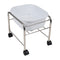 Bain de Pieds Pédicure Compact à Roulettes Chrome