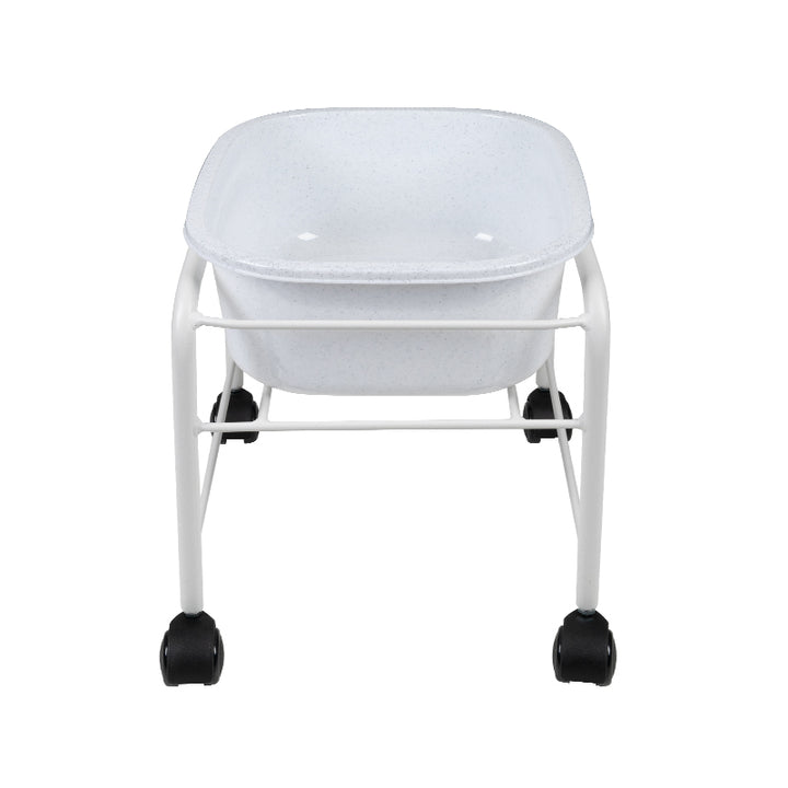 Bain de Pieds Pédicure Compact à Roulettes Blanc - image 2