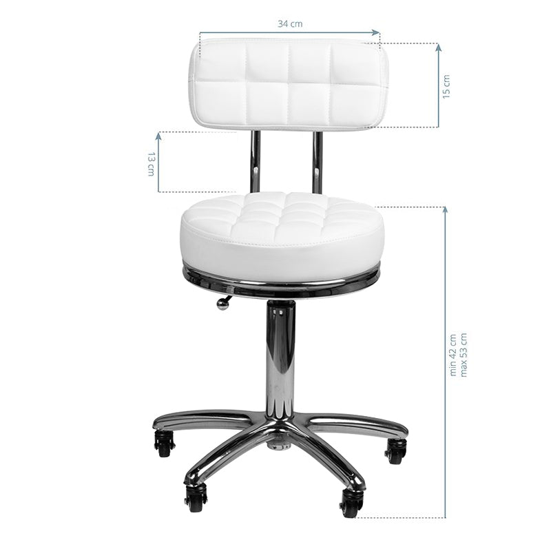 Tabouret AM-877 Blanc 5