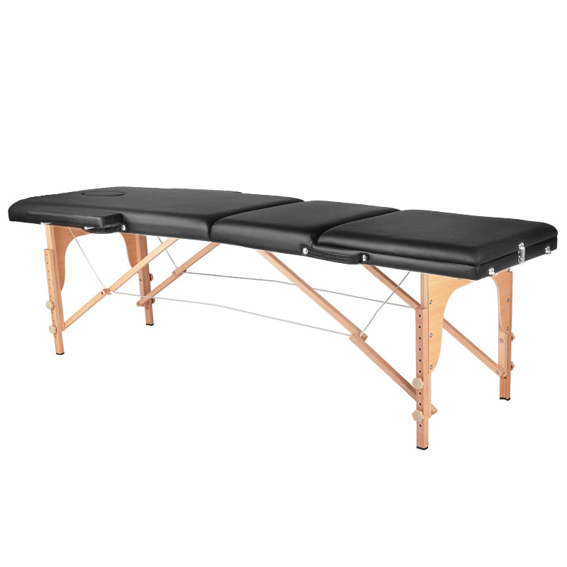 Table de massage Pliante Komfort Activ Fizjo 3 Zones Bois Noir 1