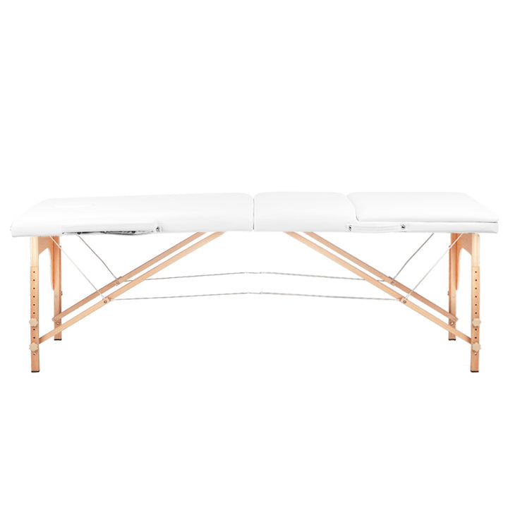 Table de massage Pliante Komfort Activ Fizjo 3 Zones Bois Blanc 2