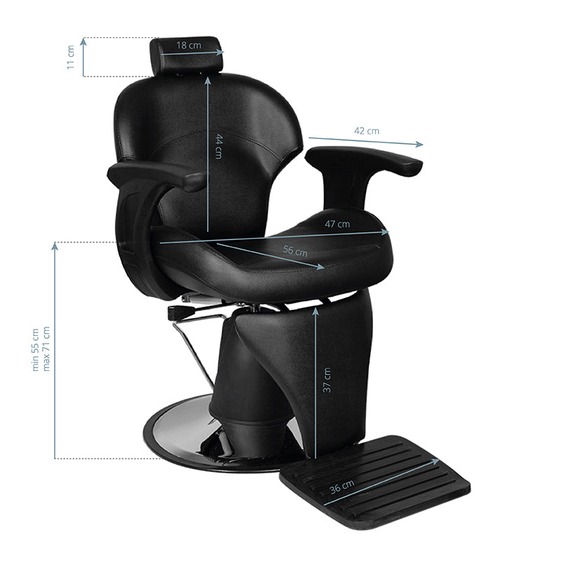 Fauteuil Barbier Gabbiano Igor Noir - image 5