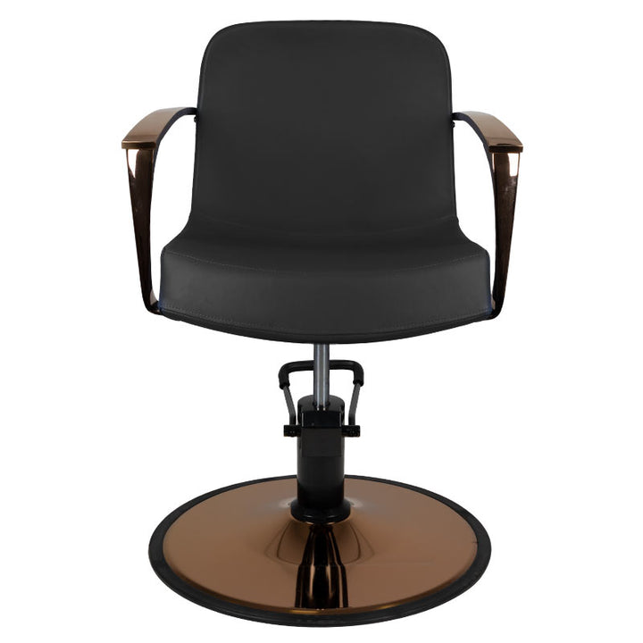 Chaise de Stylisme Gabbiano Bolonia Cuivre Noir