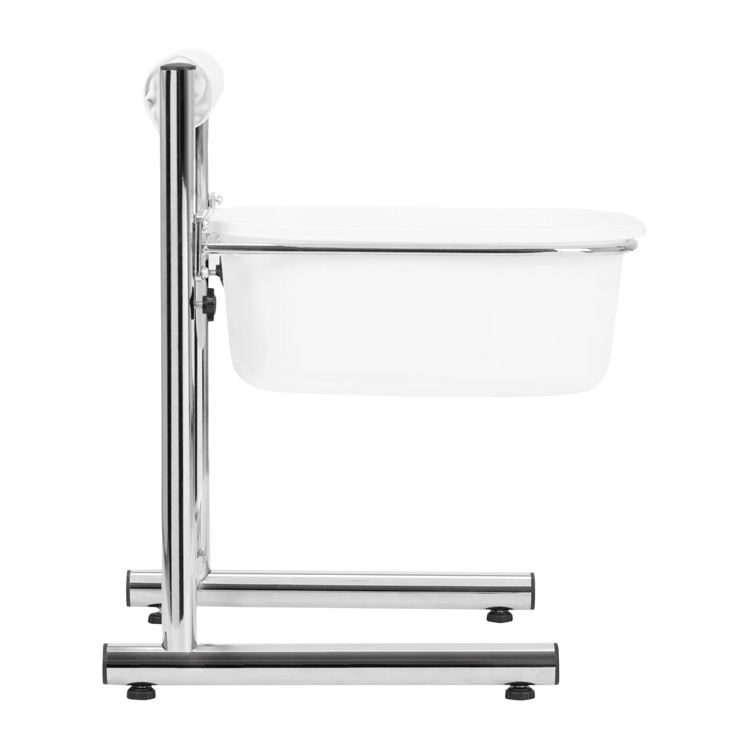 Bain de Pieds Pédicure Réglable en Hauteur Chrome - image 4
