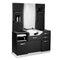 Poste de Coiffage Gabbiano avec Lavabo B085 Noir