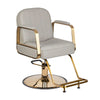 Fauteuil de Coiffeur Gabbiano Acri Or Beige